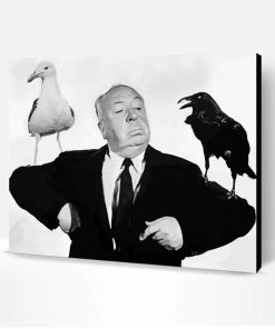 Black And White Alfred Hitchcock Paint By Number