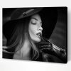 Black And White Classy Lady In Hats Paint By Number