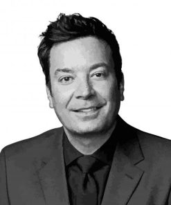 Black And White Jimmy Fallon Paint By Number