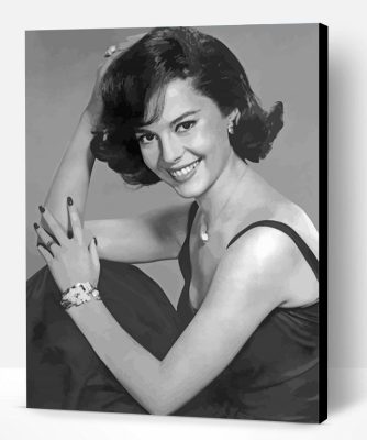 Black And White Natalie Wood Actress Paint By Number