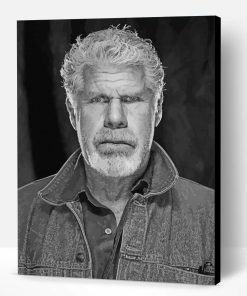 Black And White Ron Perlman Hellboy Paint By Number