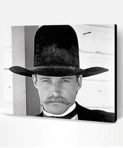 Black and White Wyatt Earp Paint By Number