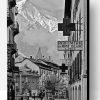 Black and White Chamonix Paint By Number