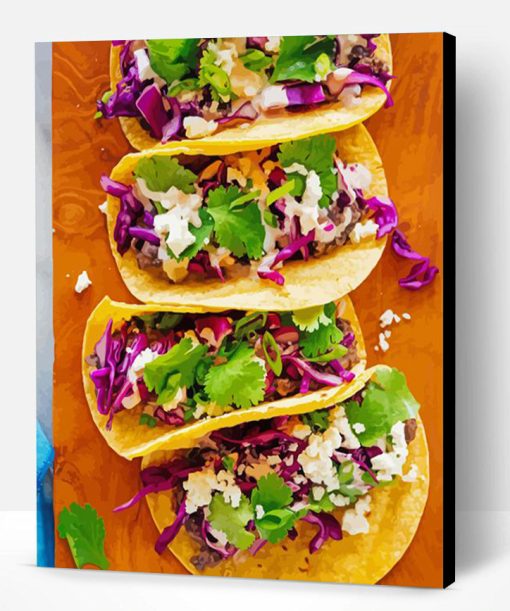 Black Bean Tacos Paint By Number