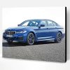 Blue BMW 535i Car Paint By Number