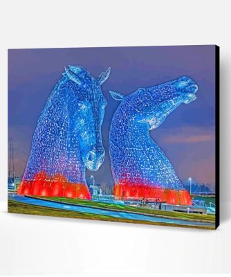 Blue Kelpies Paint By Number