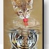 Cat Animal Reflection Paint By Number