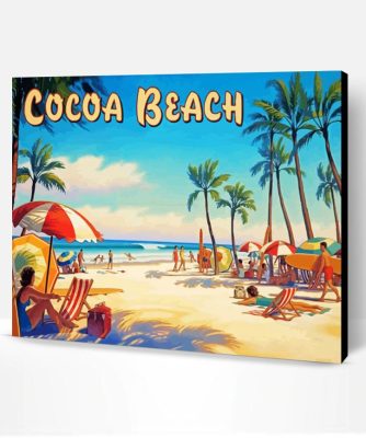 Cocoa Beach Poster Paint By Number