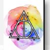 Colorful Deathly Hallows Paint By Numbers