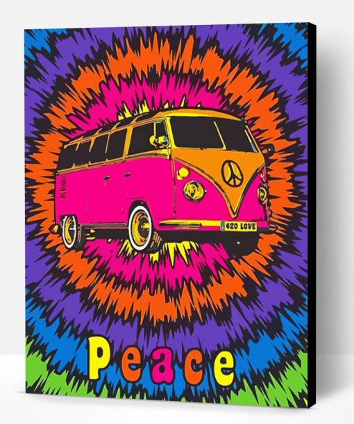 Colorful Peace Van Paint By Number