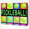 Colorful Pickleballs Paint By Number