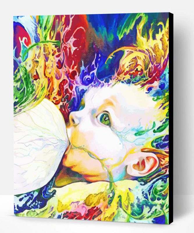 Colorful The Breast Feeding Art Paint By Number