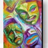Colorful Theatre Masks Paint By Number
