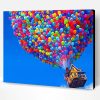 Colorful Up Balloon House Paint By Numbers