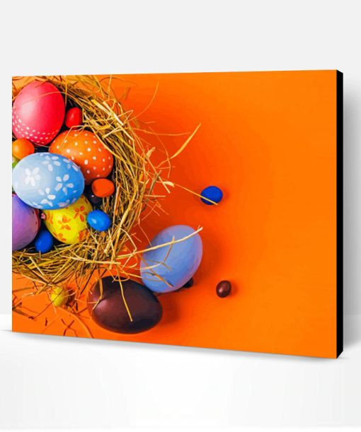 Colorful Easter Eggs Paint By Number