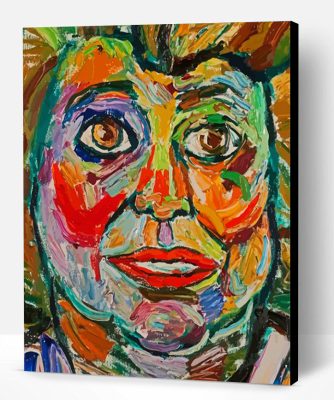 Colorful Face John Bratby Paint By Number