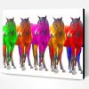 Colorful Horses Paint By Number