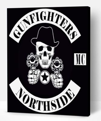 Cool Gunfighters Paint By Numbers