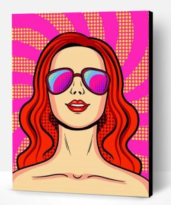 Cool Pop Art Girl Paint By Numbers