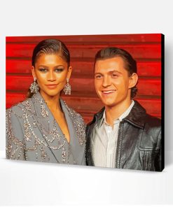Cool Tom Holland and Zendaya Paint By Number