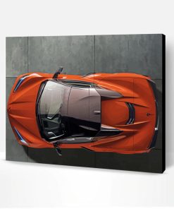 Corvette Orange Car Paint By Numbers