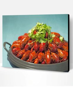 Crayfish Dish Paint By Numbers