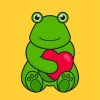Cute Heart Frog Paint By Number