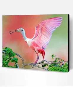 Cute Roseau Spoonbill Paint By Number