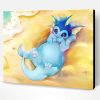 Cute Vaporeon On Beach Paint By Numbers