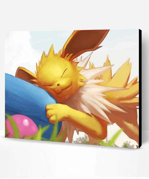 Cute Sleepy Jolteon Paint By Numbers