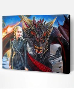 Daenerys And Drogon Art Paint By Number