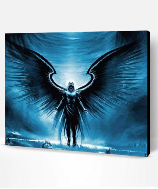 Dark Guardian Angel Art Paint By Number