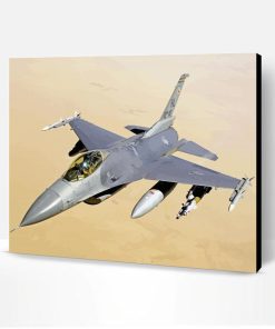 F16 Aircraft Paint By Number