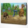 Farm Calf Roping Art Paint By Number