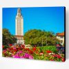 Flowering Garden Of University Of Texas Paint By Number