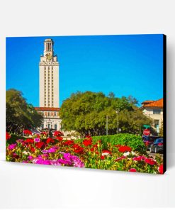 Flowering Garden Of University Of Texas Paint By Number
