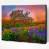 Flowering Rainbow Landscape Paint By Number