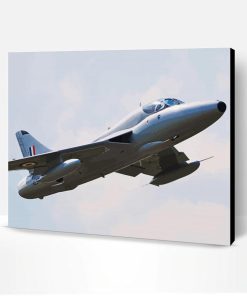 Flying Hawker Hunter Aircraft Paint By Number
