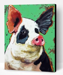 Folk Art Pig Paint By Numbers