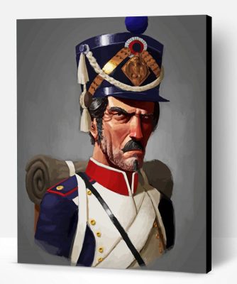 French Napoleonic Soldier Art Paint By Numbers