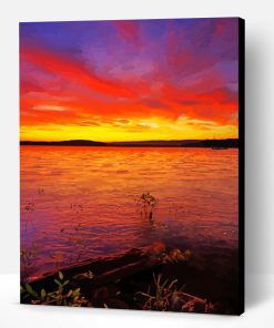 Great Sacandaga Lake Sunset Paint By Numbers