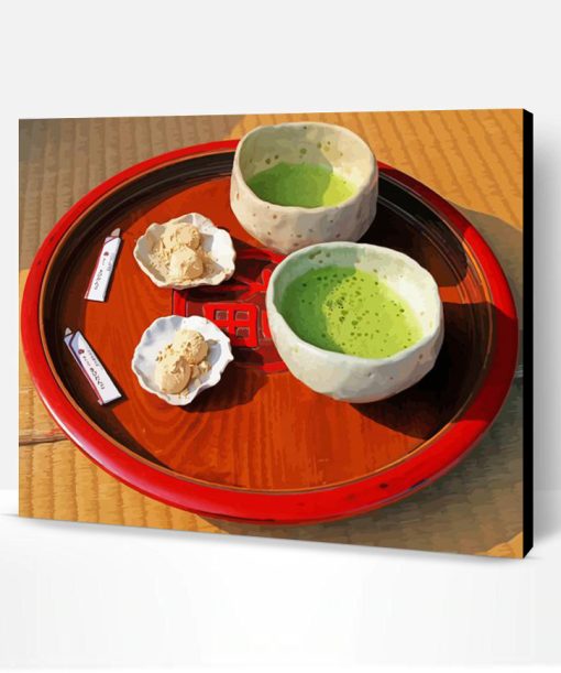 Green Matcha Asian Tea Paint By Number