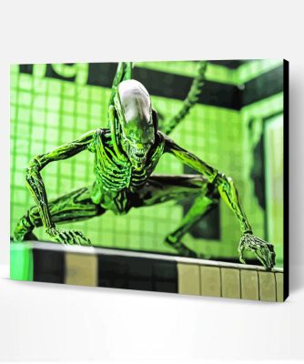 Green Xenomorph Alien Paint By Number