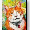 Grinning Cat Animal Art Paint By Number