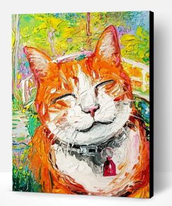 Grinning Cat Animal Art Paint By Number