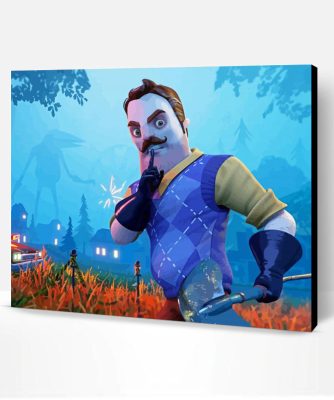 Hello Neighbor Game Poster Paint By Number