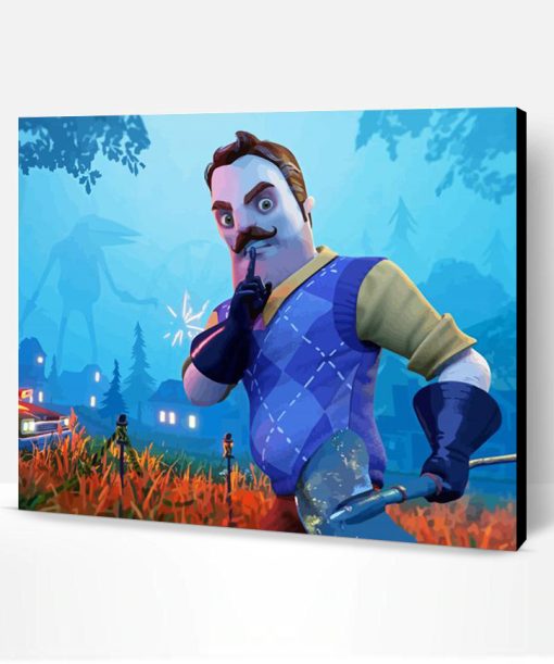 Hello Neighbor Game Poster Paint By Number