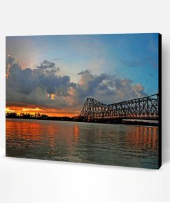 Howrah Bridge India Sunset Paint By Numbers