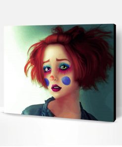 Lonely Female Clown Paint By Number