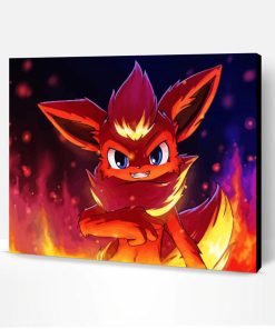Mad Flareon Paint By Numbers